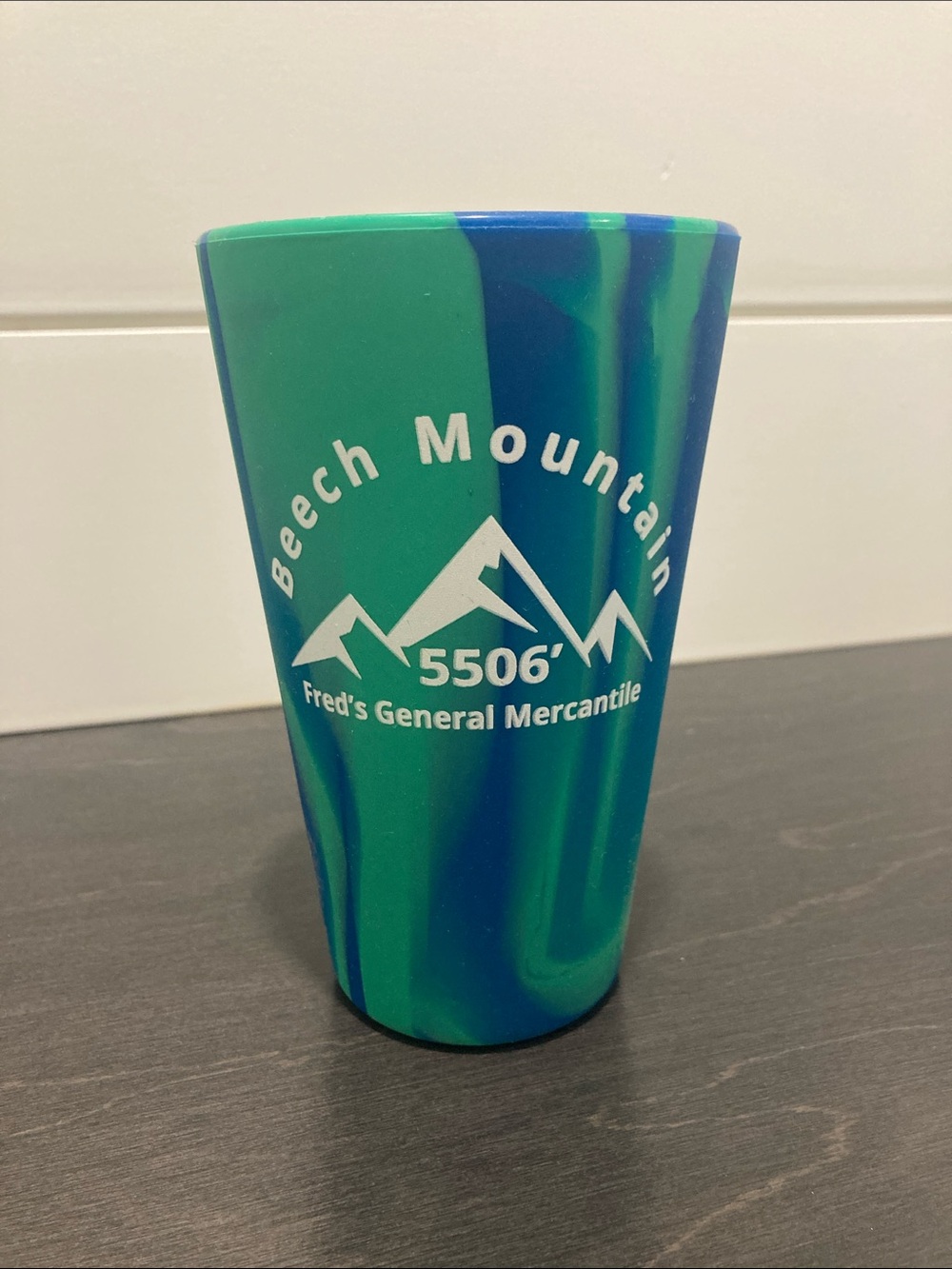 Silipint 16oz Silicone Pint Glass Cup-Beech Mountain NC-Fred's Mercantile-EUC